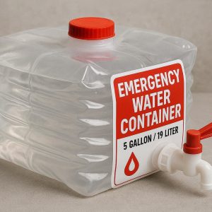 Emergency Collapsible Water Container with Faucet for Disaster Preparedness
