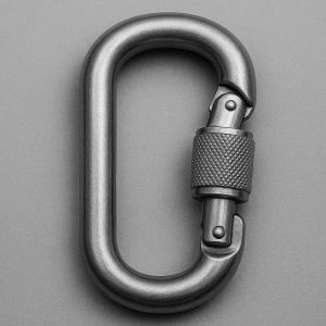 Heavy Duty Stainless Steel Locking Carabiner for High Security Applications