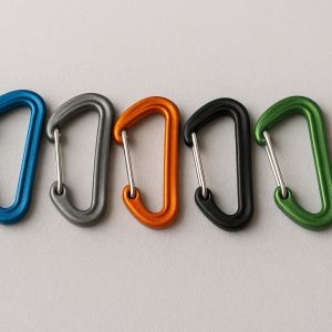 Mini Wire Gate Carabiner Set of Five for Ultralight Backpacking Organization